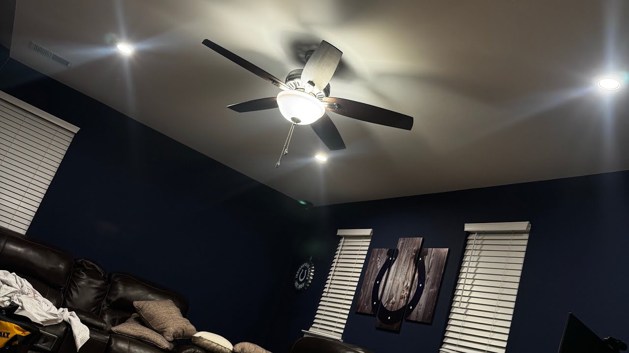New ceiling fan connections addition with switch 