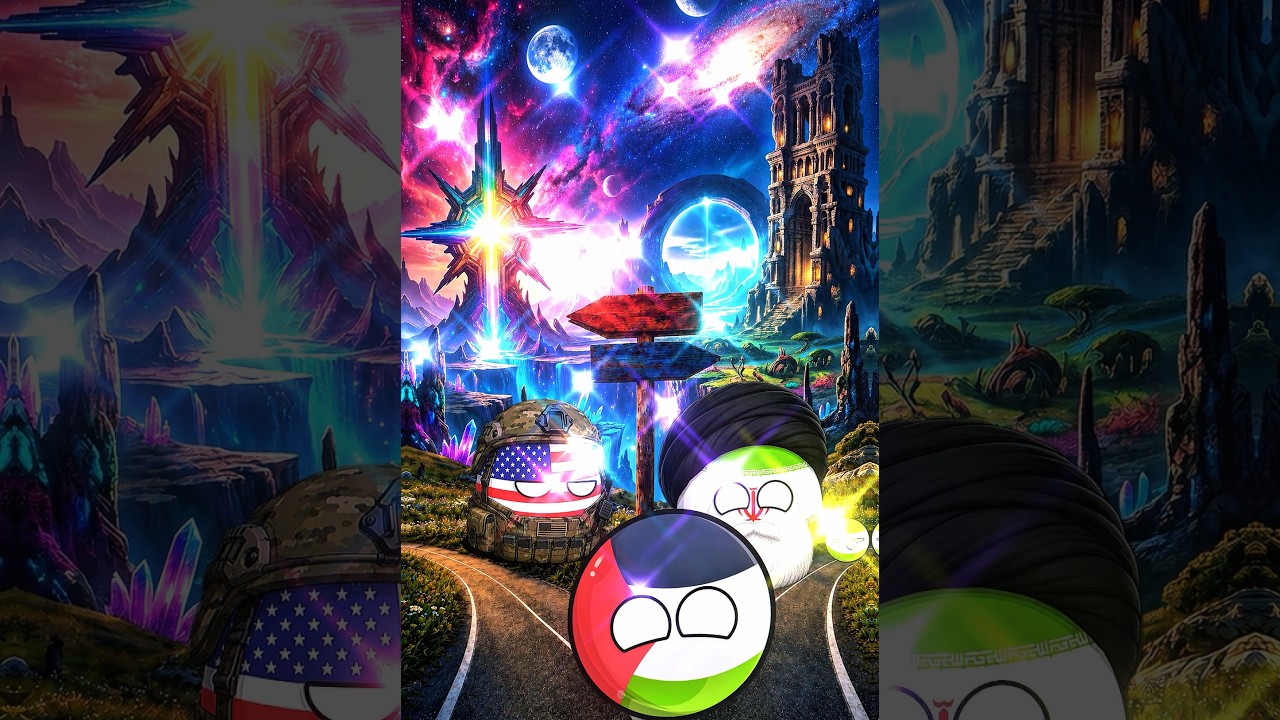 USA vs Iran: Global Allies Battle #countryballs