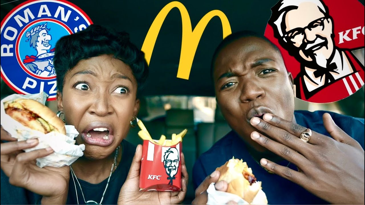 Eating Fast Food Items I've NEVER TRIED BEFORE ft.  @moghelingz  and Violy 🍟😳🔥