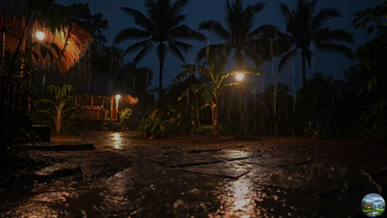 Ultra-Realistic Soft Rain and Soft Thunder at Night 🌧️ | 4K ASMR Rain Sounds for Deep Sleep
