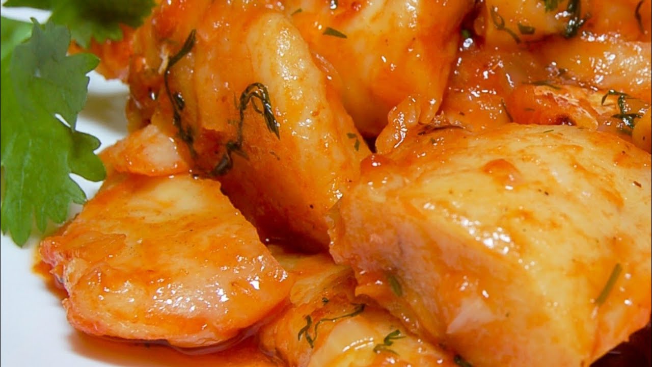Хек в томатно-овощном соусе!*  Seehecht in Tomaten-Gem&uuml;se-Sauce!