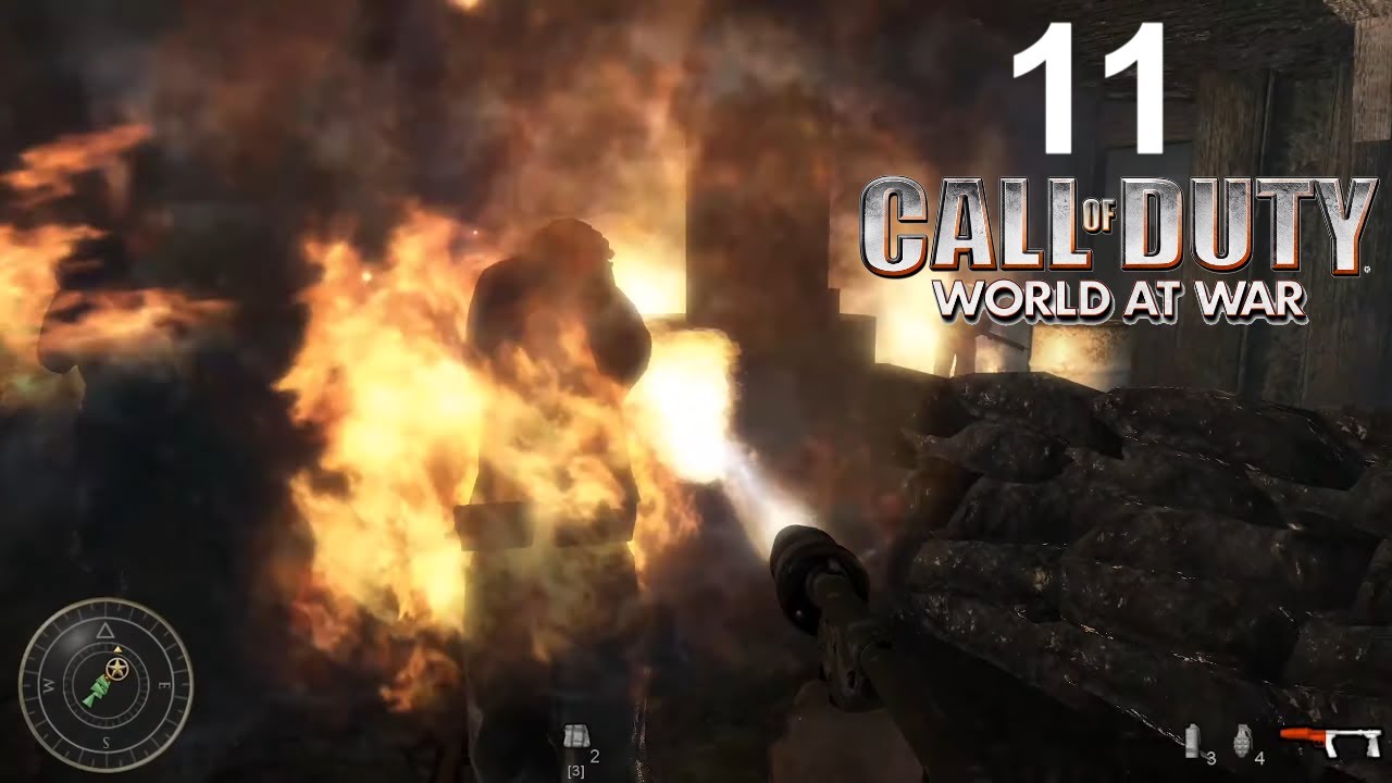Call of Duty - World at War ► #11 ► Взрывай и Выжигай ► Без Комментариев, Сложность Ветеран