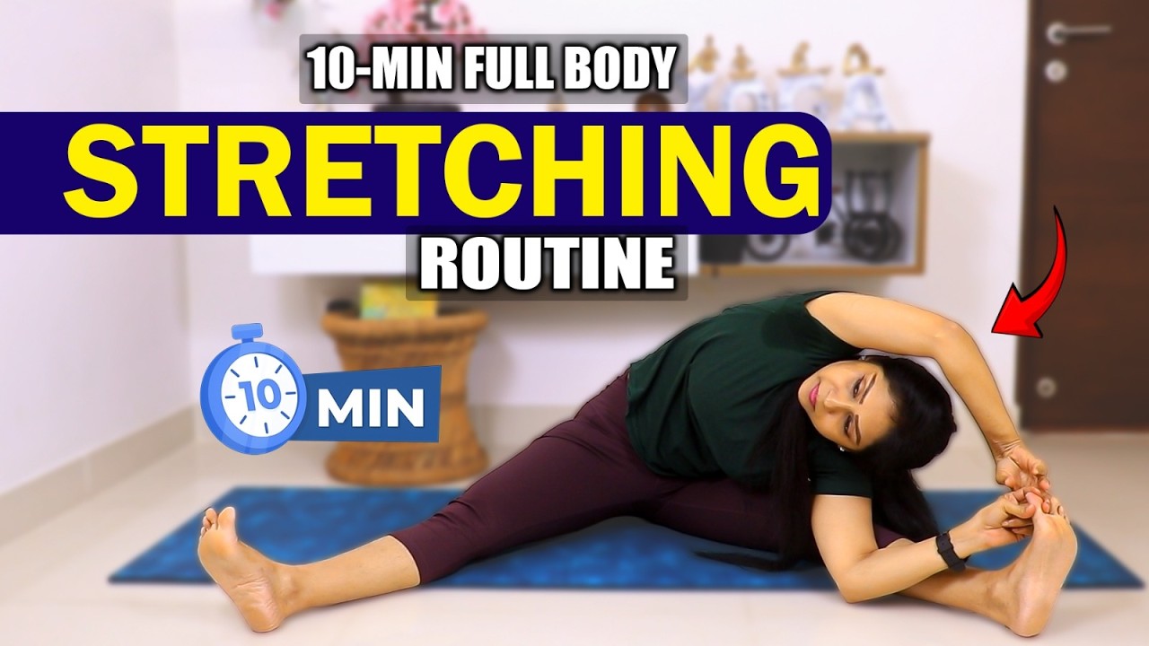 10-MIN FULL BODY STRETCHING ROUTINE | Suganthi Jaya | International Yoga Trainer