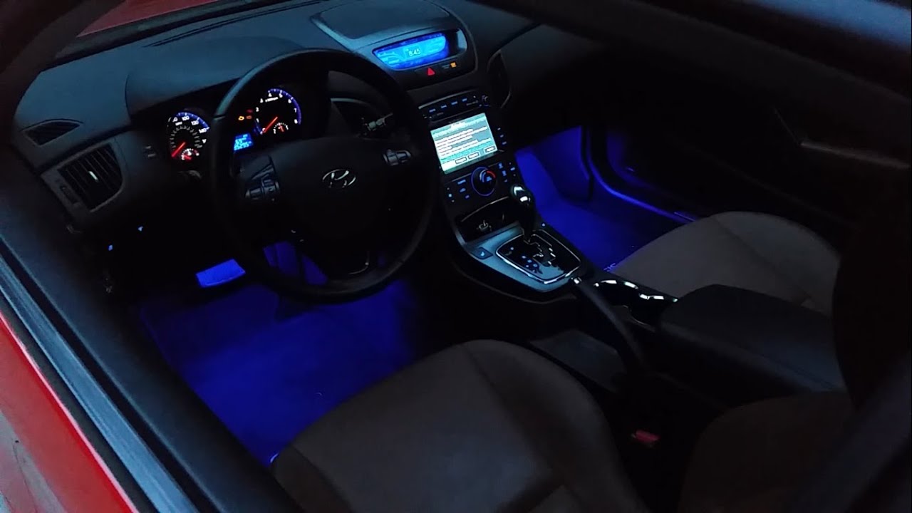 L.E.D Interior Foot Well Light Install - Genesis Coupe