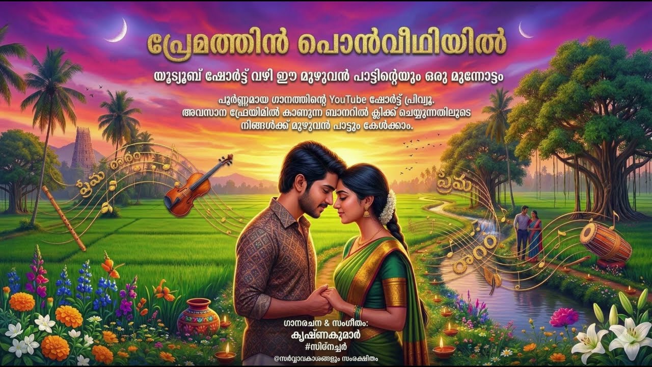 താളം… വയലിന്‍… മൃദുവായ ഹമ്മിംഗ് - പ്രണയത്തിൽ ലയിക്കുന്ന ഒരു ഹൃദയഗാനം-MLY452860