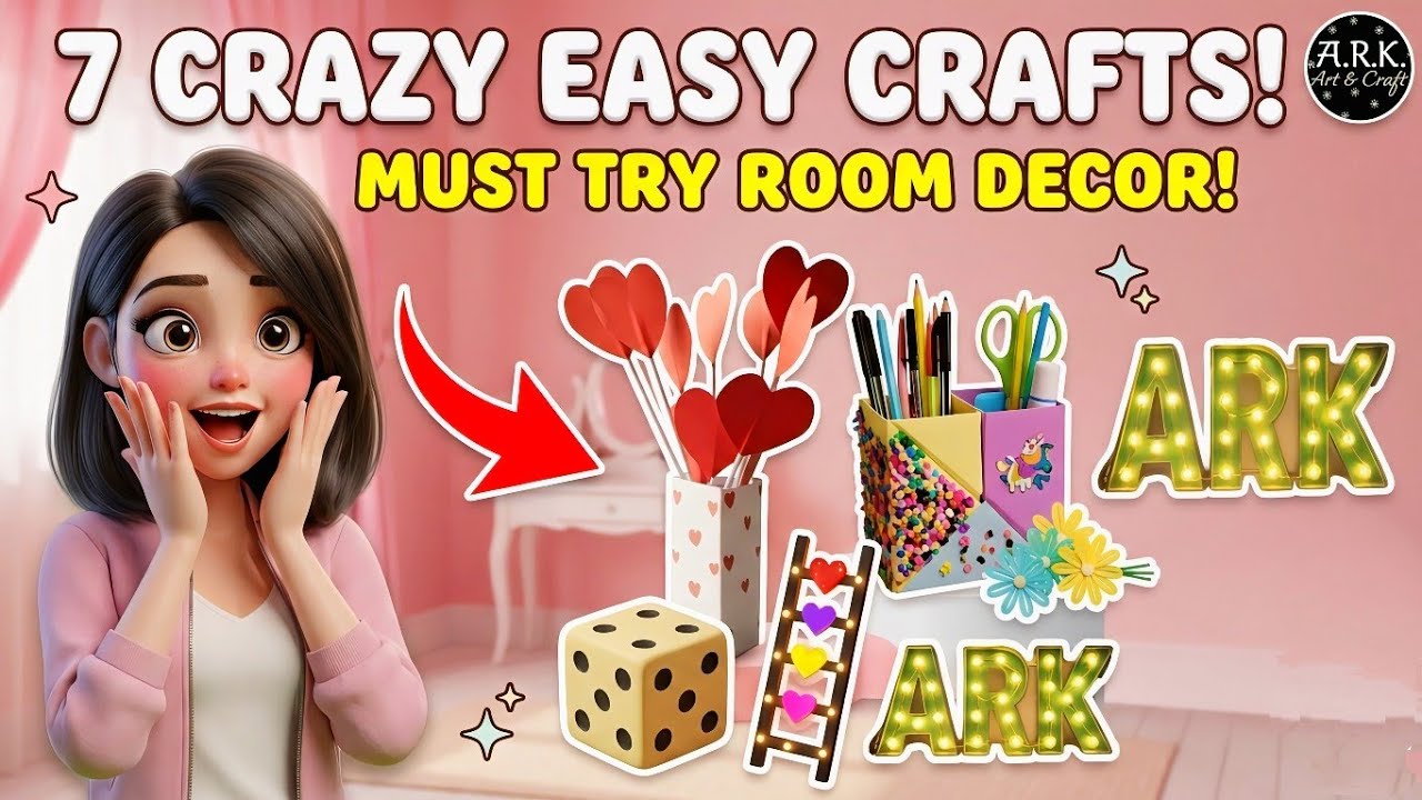 💡Budget-Friendly DIY! 🤯7 Simple Paper Wall Decor Ideas for Your Room!💖7 Easy DIY Room Decor Ideas 
