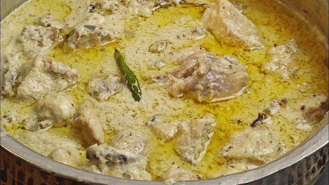 White Chicken Korma | Malai Chicken Masala | Sufiyani Chicken Korma | White Chicken Gravy