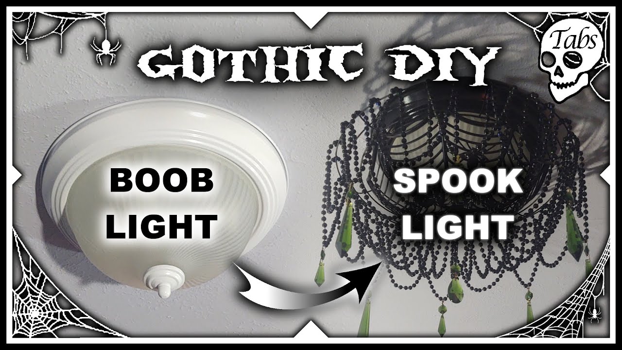 Faux Chandelier with Dollar Tree items | DIY Gothic Decor (Part 1)