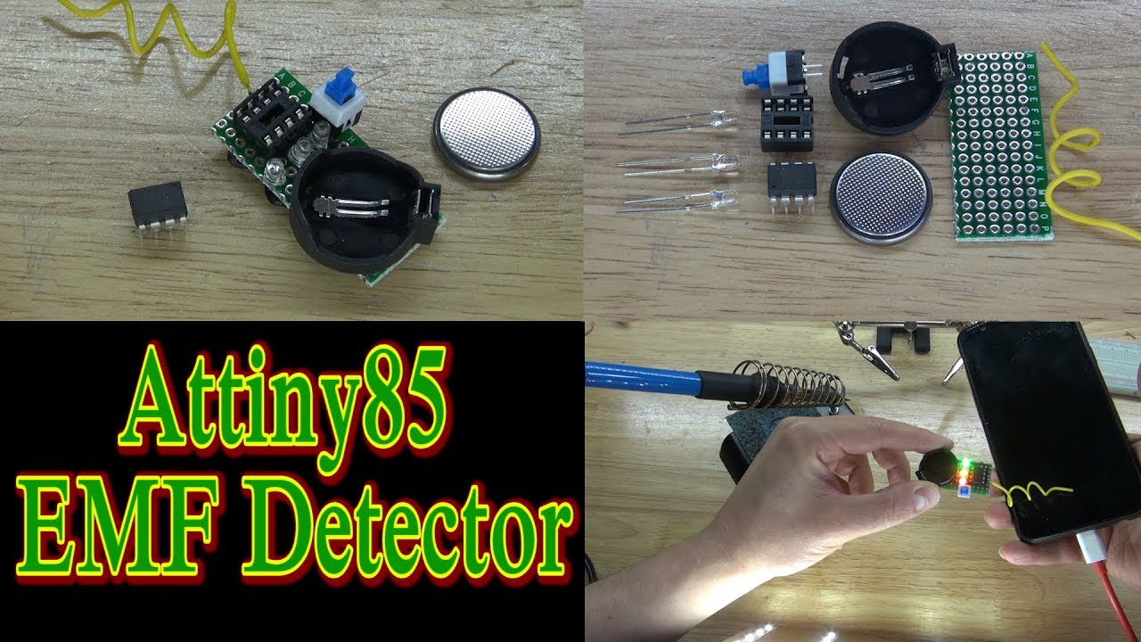 Attiny85 EMF Detector