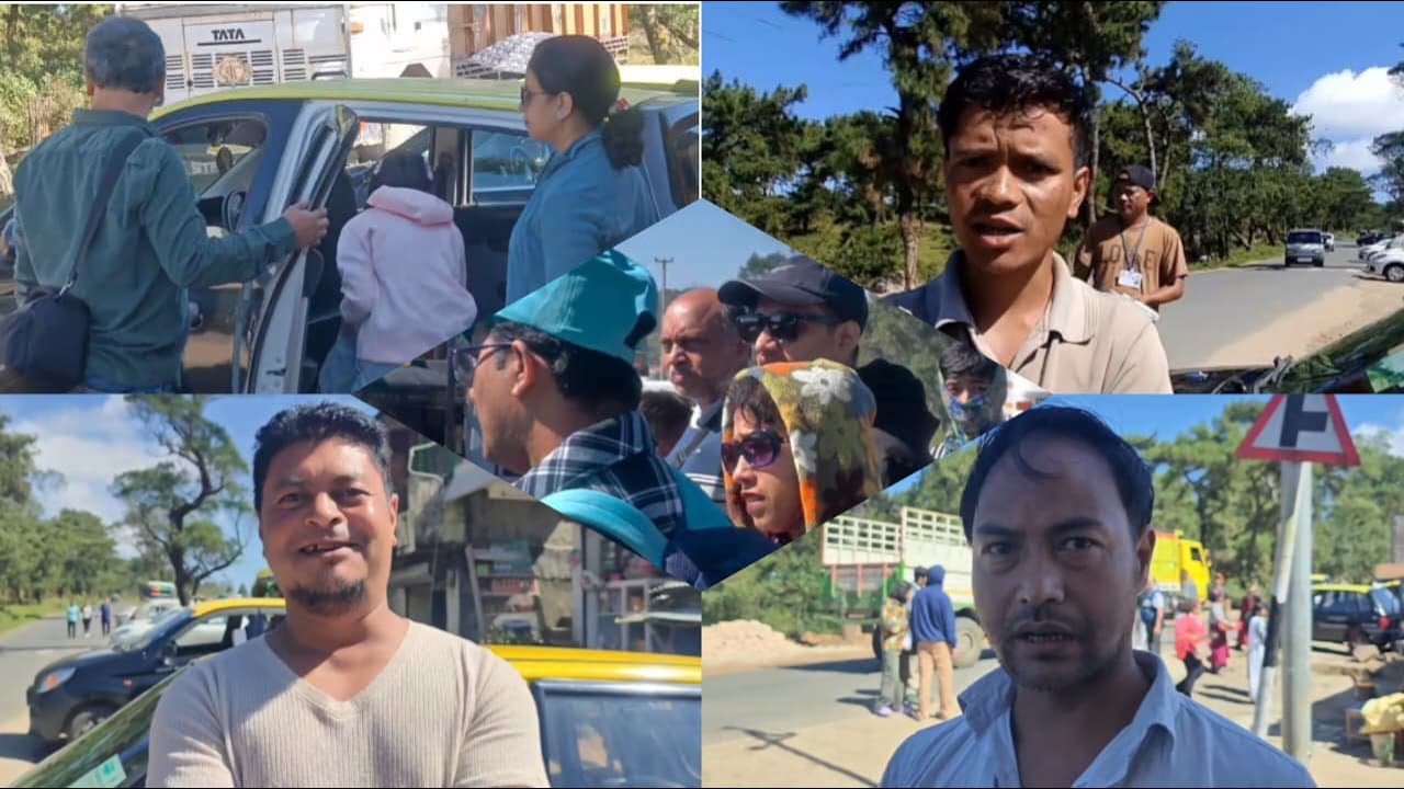 Ki kali  kiba wan na Assam, ki hap ieng ha Lum Shyllong ki sa leit on ki local Taxi sha view point