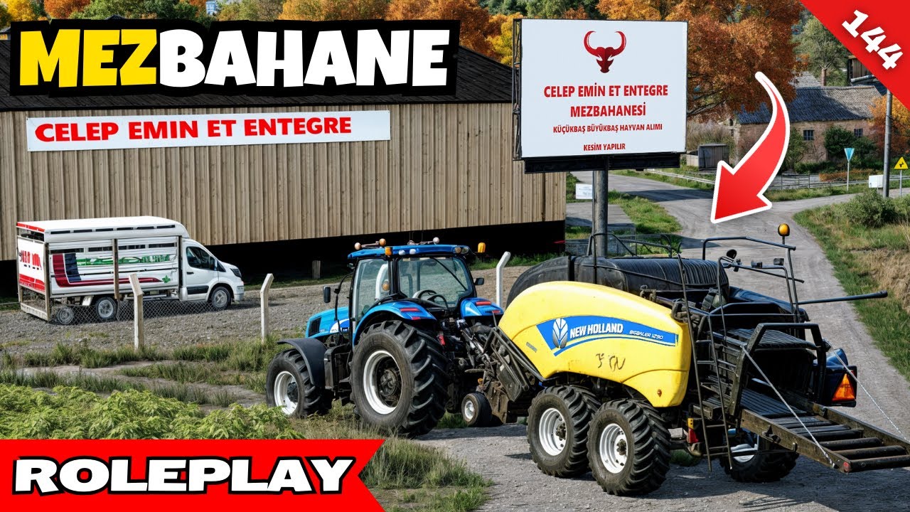 KÖYE MEZBAHANE AÇILDI, NEWHOLLAND T7070 | FS 22 GERÇEK HAYAT | MEDRP ANKARA | S3 B144