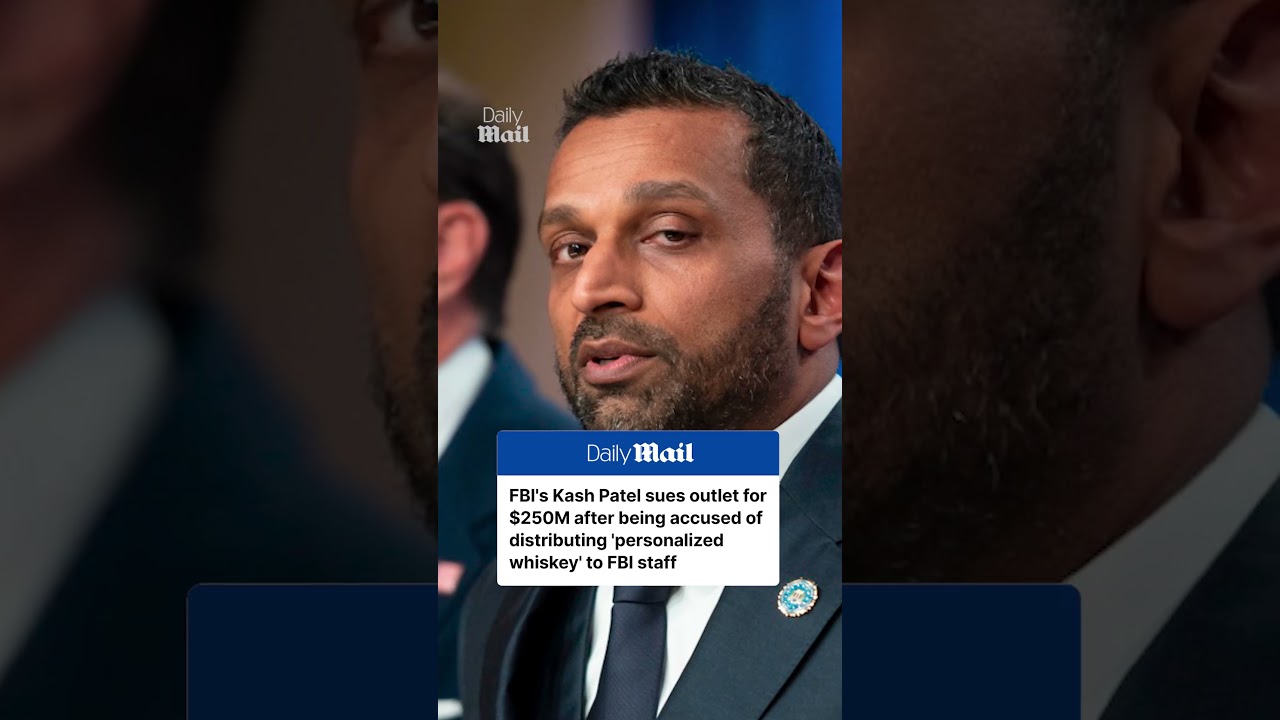 Kash Patel sues The Atlantic after being accused of giving 'personalized whiskey' to staff