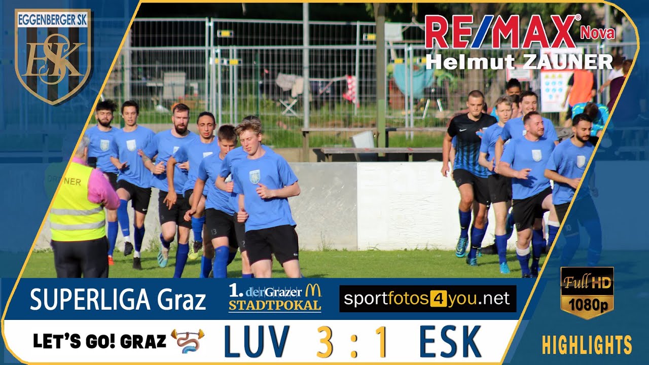 🔵 1. Grazer Stadtpokal ⚽️ LUV Graz 🆚 ESK Graz ⚽️ vom 3.6.2021