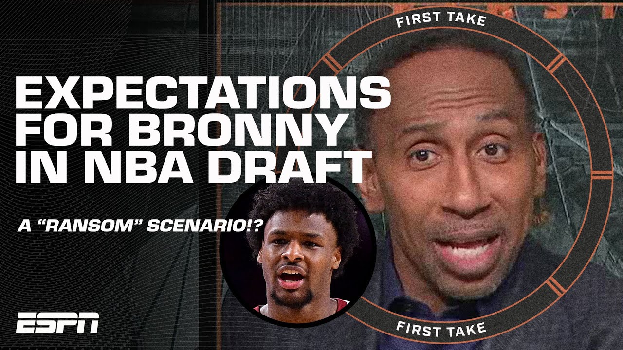 ALL EYES ON L.A. 👀 Stephen A.'s WARNING to JJ Redick if Lakers draft Bronny James 😮 | First Take
