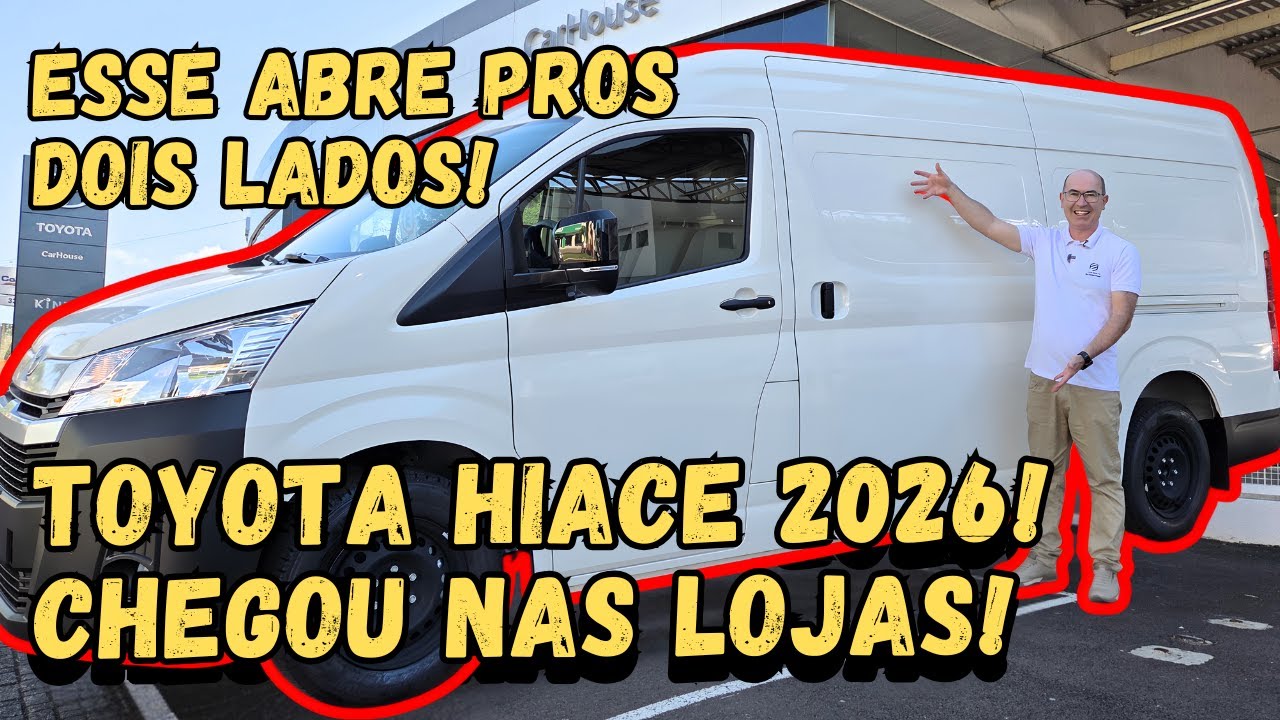 COM MOTOR DA HILUX... HIACE FURGÃO A MAIS COMPLETA DA CATEGORIA!!!
