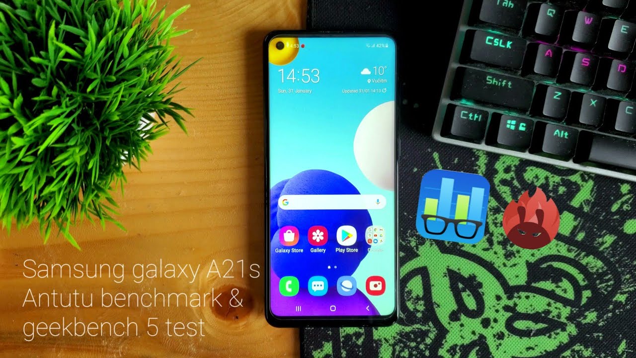 Samsung Galaxy A21s benchmark test in Geekbench 5 and Antutu benchmark.