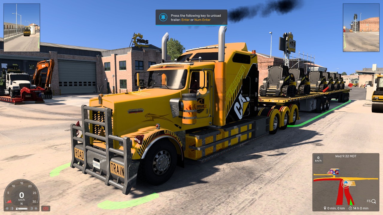KENWORTH W900 - SKIDSTEER NEW HOLLAND 12 TONNES X2