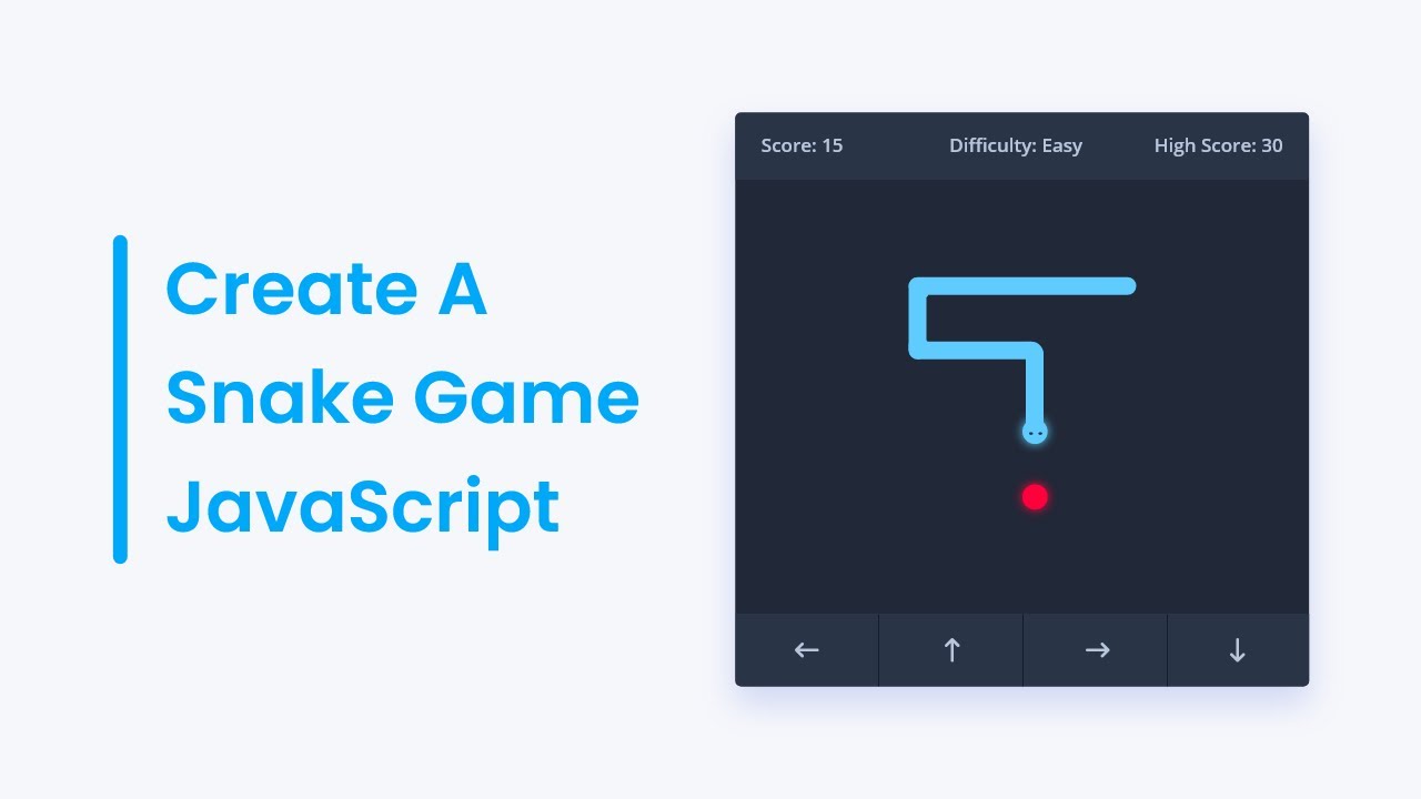 🐍 Create A Snake Game in HTML CSS & JavaScript | JavaScript Game Tutorial
