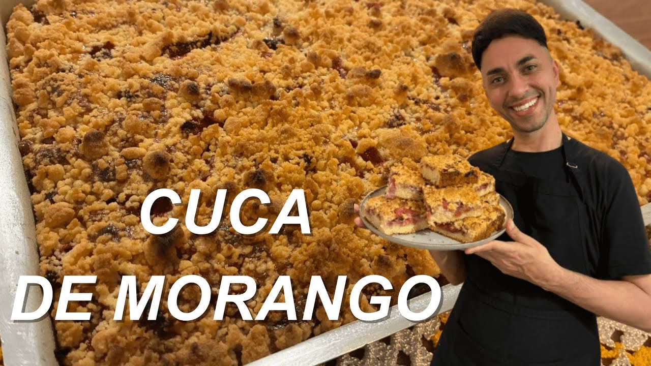 CUCA DE MORANGO | FÁCIL E IRRESISTÍVEL