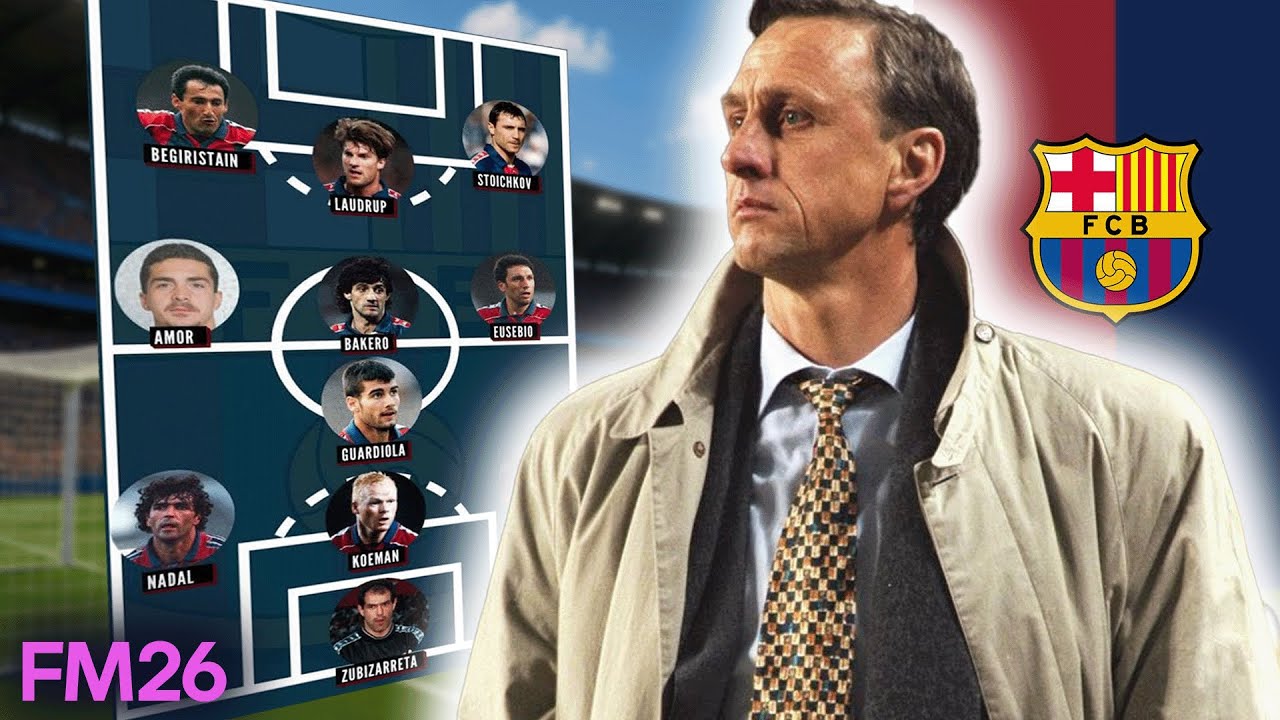 ЛЕГЕНДАРНАЯ ТАКТИКА 3-1-3-3 Йохана Кройффа в FM26
