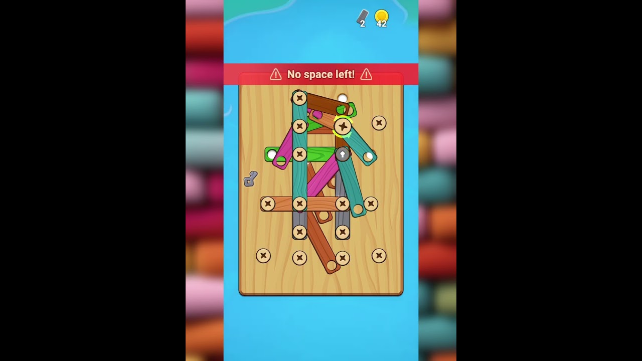 Wood Nuts & Bolts, Screw puzzle game | Level 53 | Harder