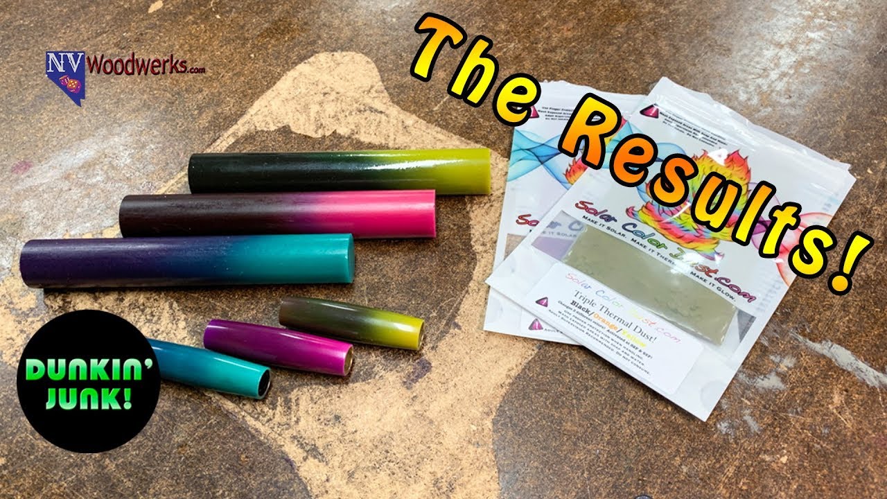 Thermal Color Change Powder Blanks - The Results