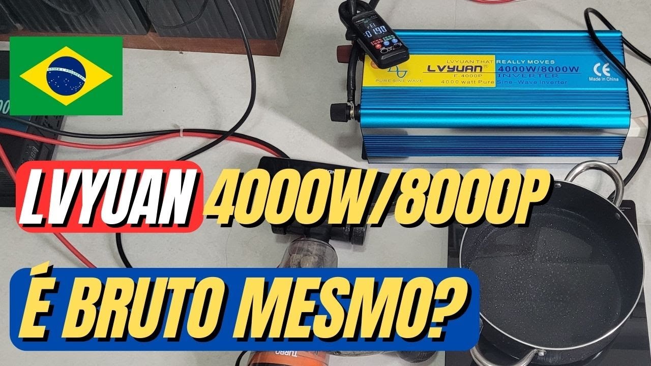 🔥🔥Teste inversor LVYUAN 4000w 8000Wp será que deu bom? Energia Solar Off Grid