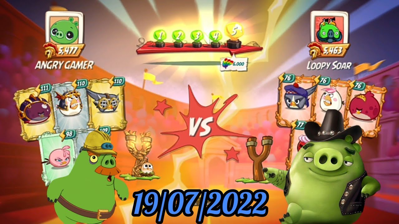 ANGRY BIRDS 2 THE ARENA STREAK 5 || DIAMOND RANK-3 ||(19/JULY/2022)