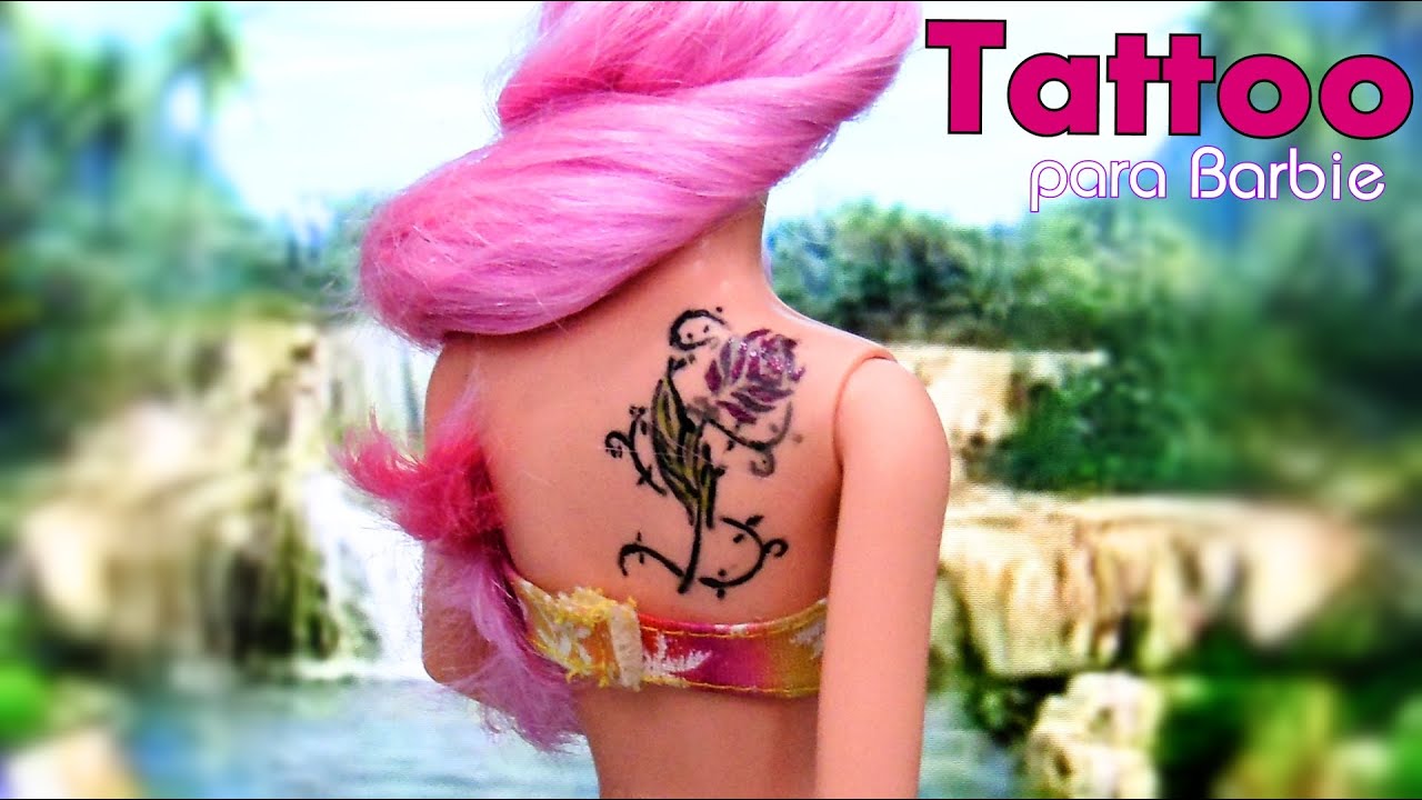 Tatuagem Tattoo para Barbie DIY