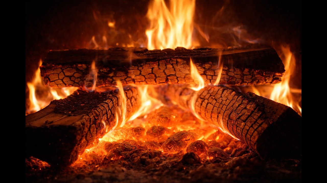 12 Hours Cozy Fireplace 🔥 Fireplace Sounds for Sleep, Relax & Study