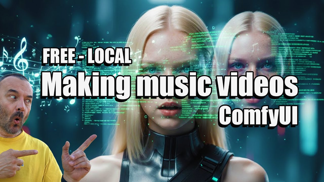 БЕСПЛАТНЫЕ локальные музыкальные клипы с ИИ в ComfyUI &mdash; без пользовательских узлов, без облака