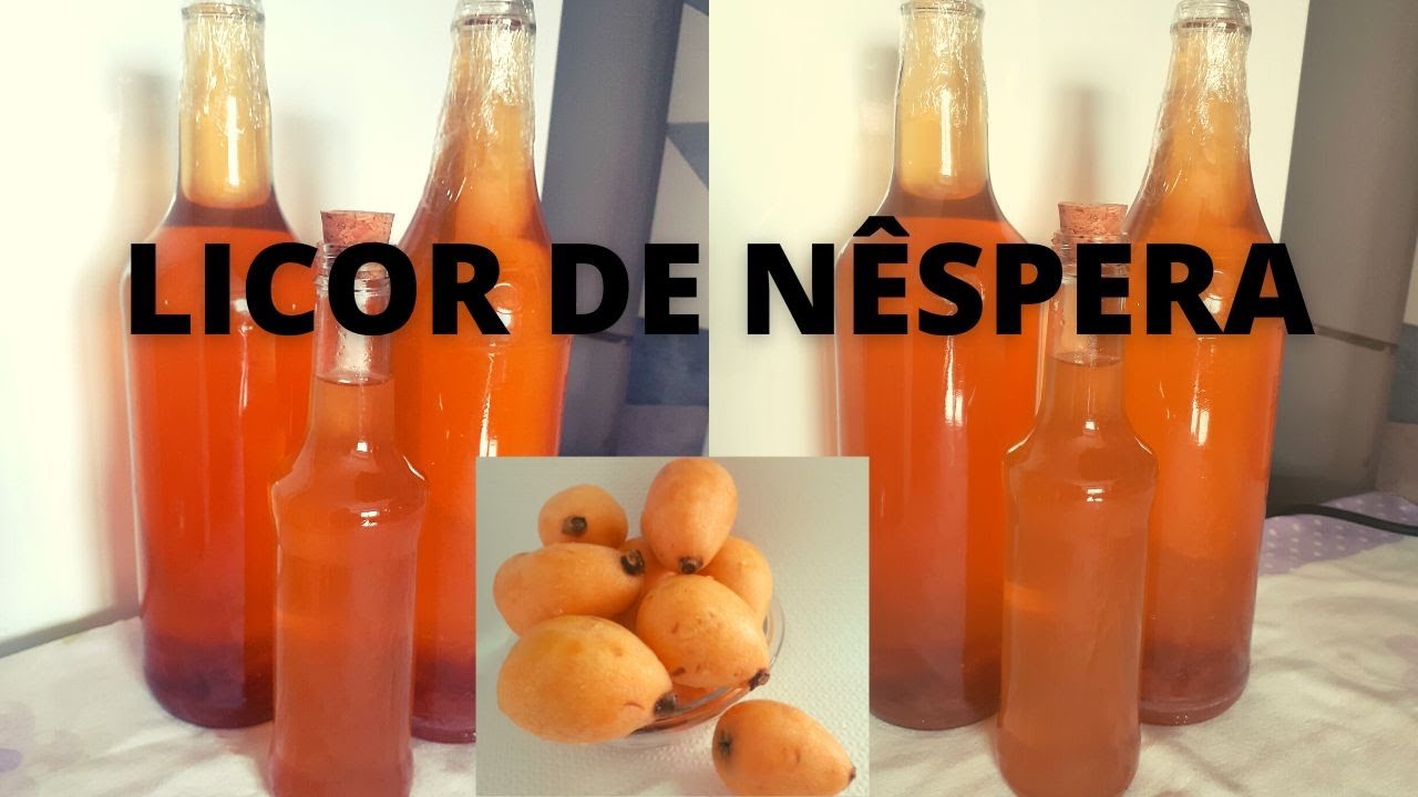 LICOR DE NÊSPERA ( ameixa amarela ) receita tradicional portuguesa
