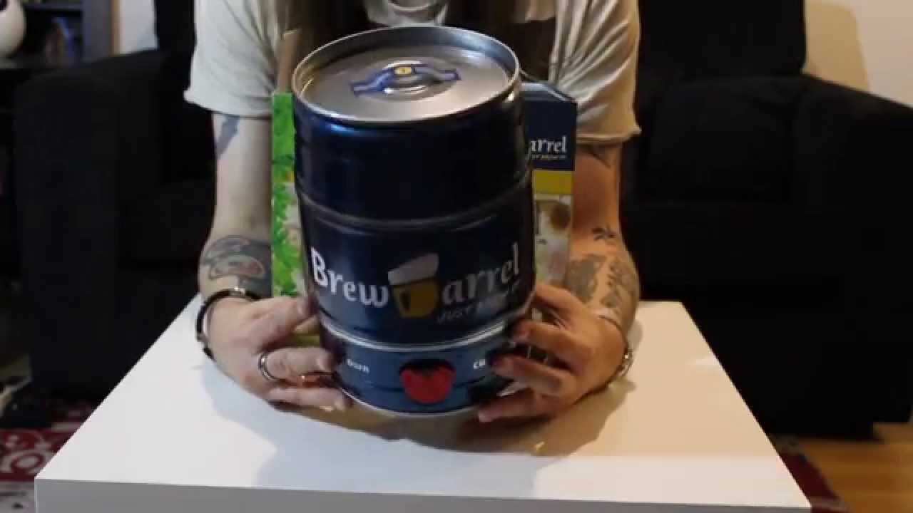 BrewBarrel home-brew beer kit unboxing