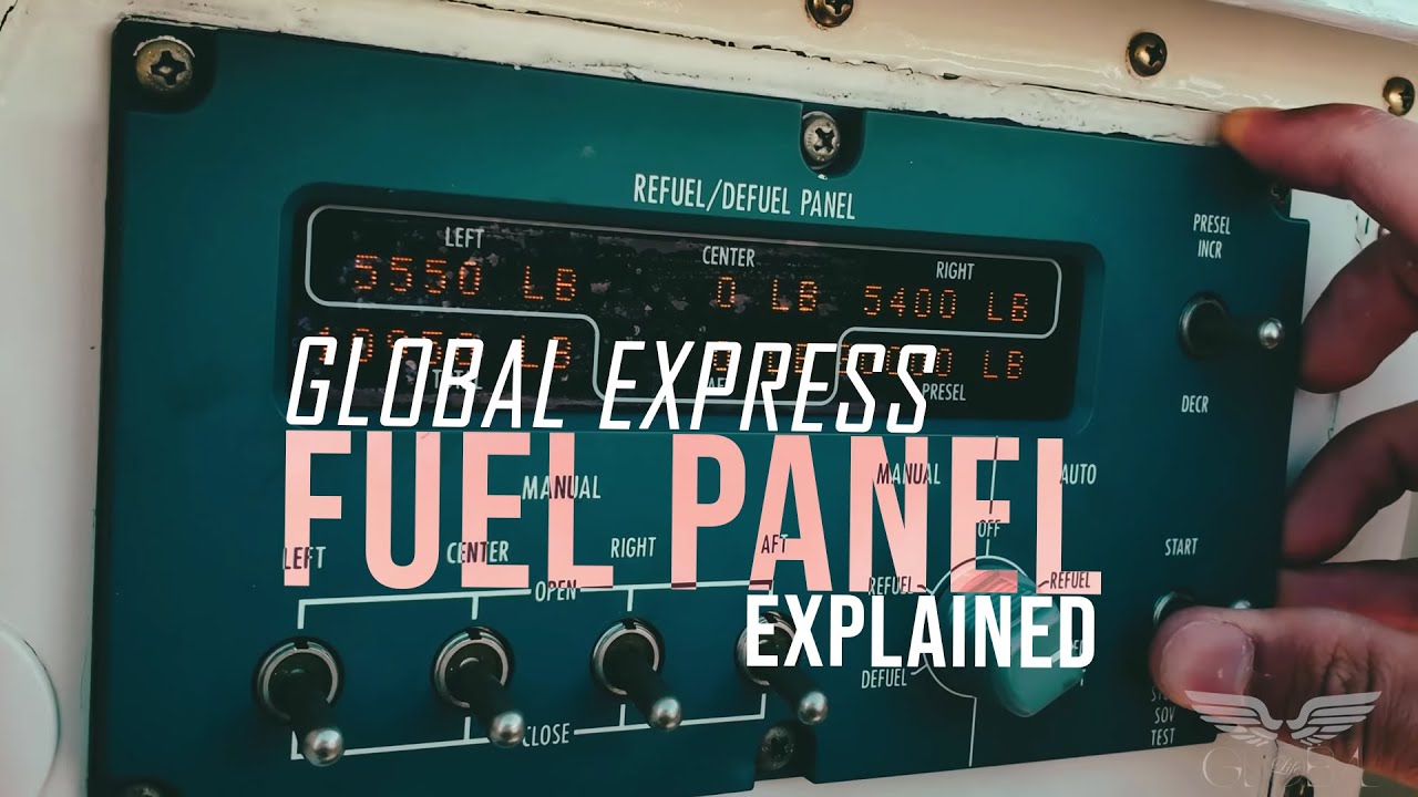 Global Express Flying (4K!) - GLEX Fuel Panel Explained! - VLOG#29