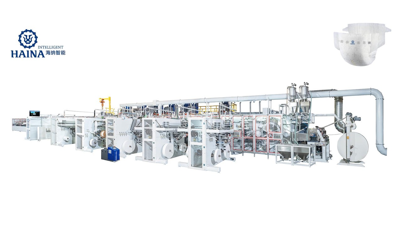 HAINA INTELLIGENT FULL SERVO BABY DIAPER PRODUCTION LINE
