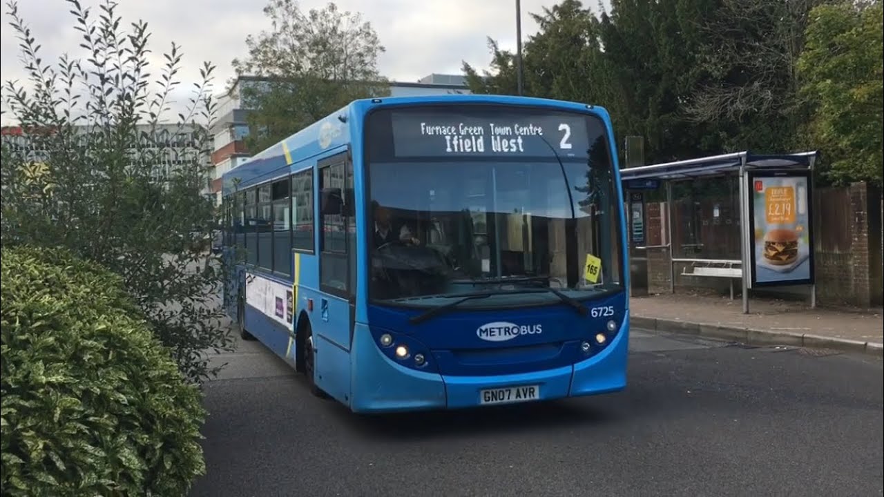 *FAST DRIVER* Bus Journey | Metrobus 6725 | Route 2 | Southgate - Crawley