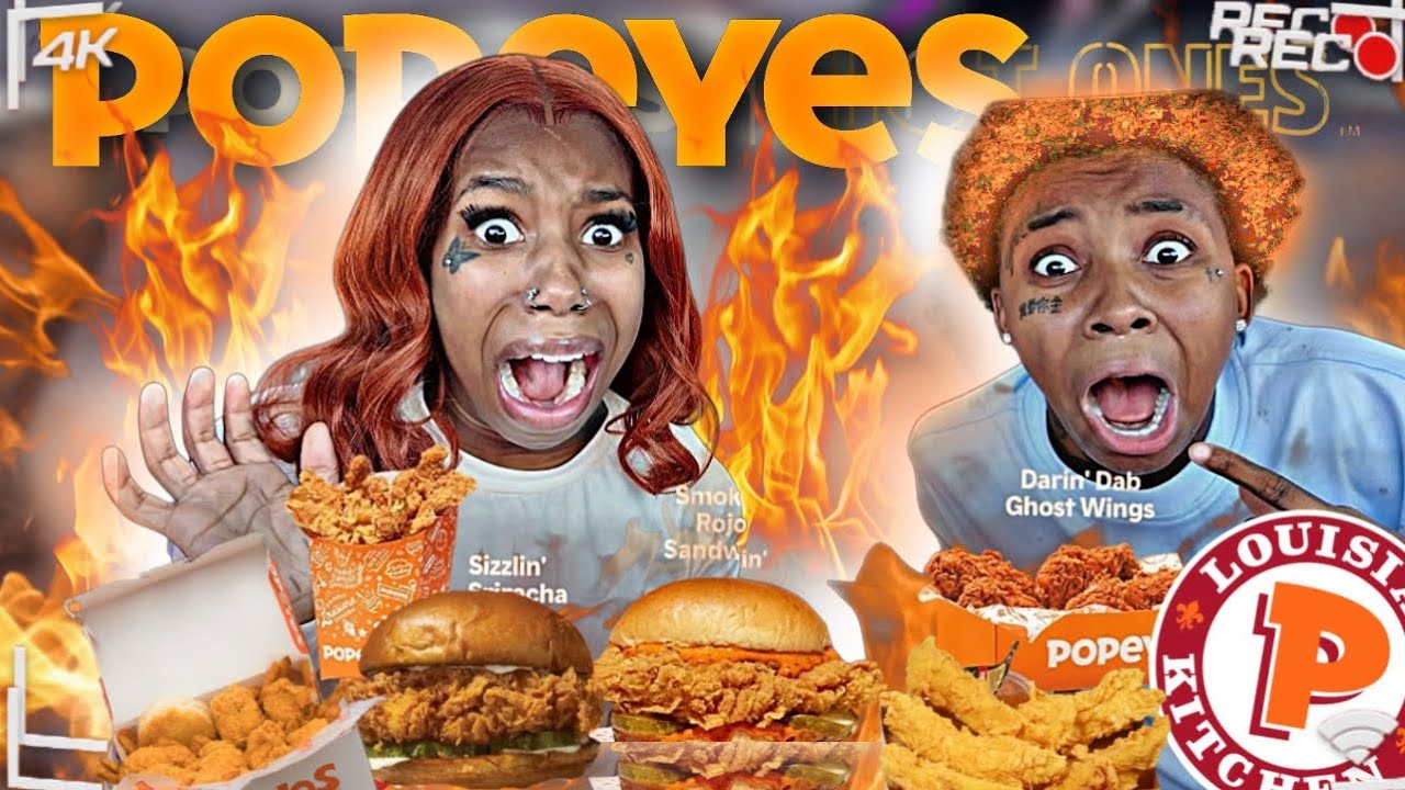 ПОПРОБУЕМ ВСЕ ИЗ МЕНЮ POPEYES!! 🔥