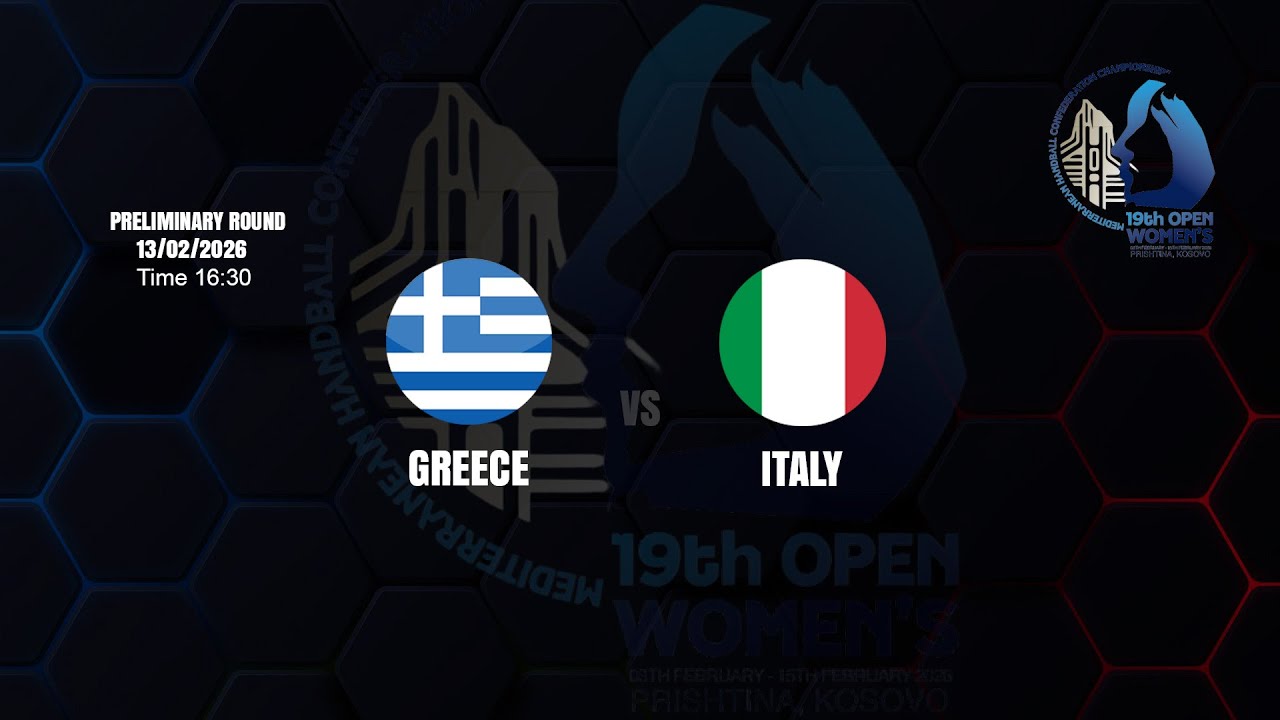 GREECE vs  ITALY - MHC WOMEN&rsquo;S CHAMPIONSHIP 'PRELIMINARY ROUND'
