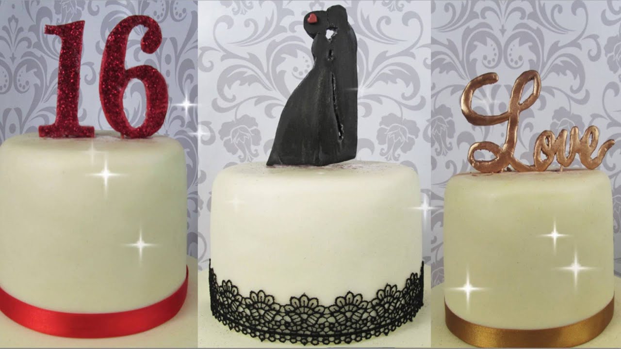 Numbers, Letters, Cake Topper out of DAS -Numeri, Silhouette, Cake Topper in DAS