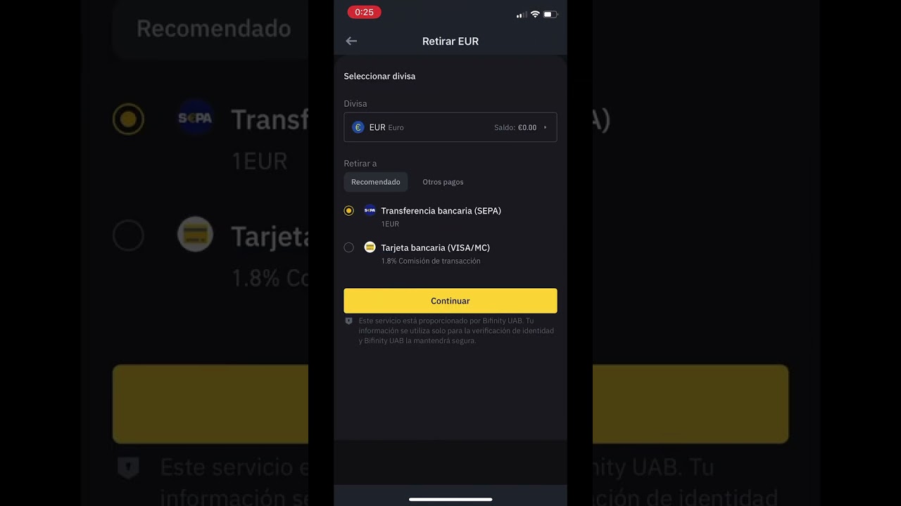 TUTORIAL para RETIRAR DINERO de BINANCE a CUENTA BANCARIA