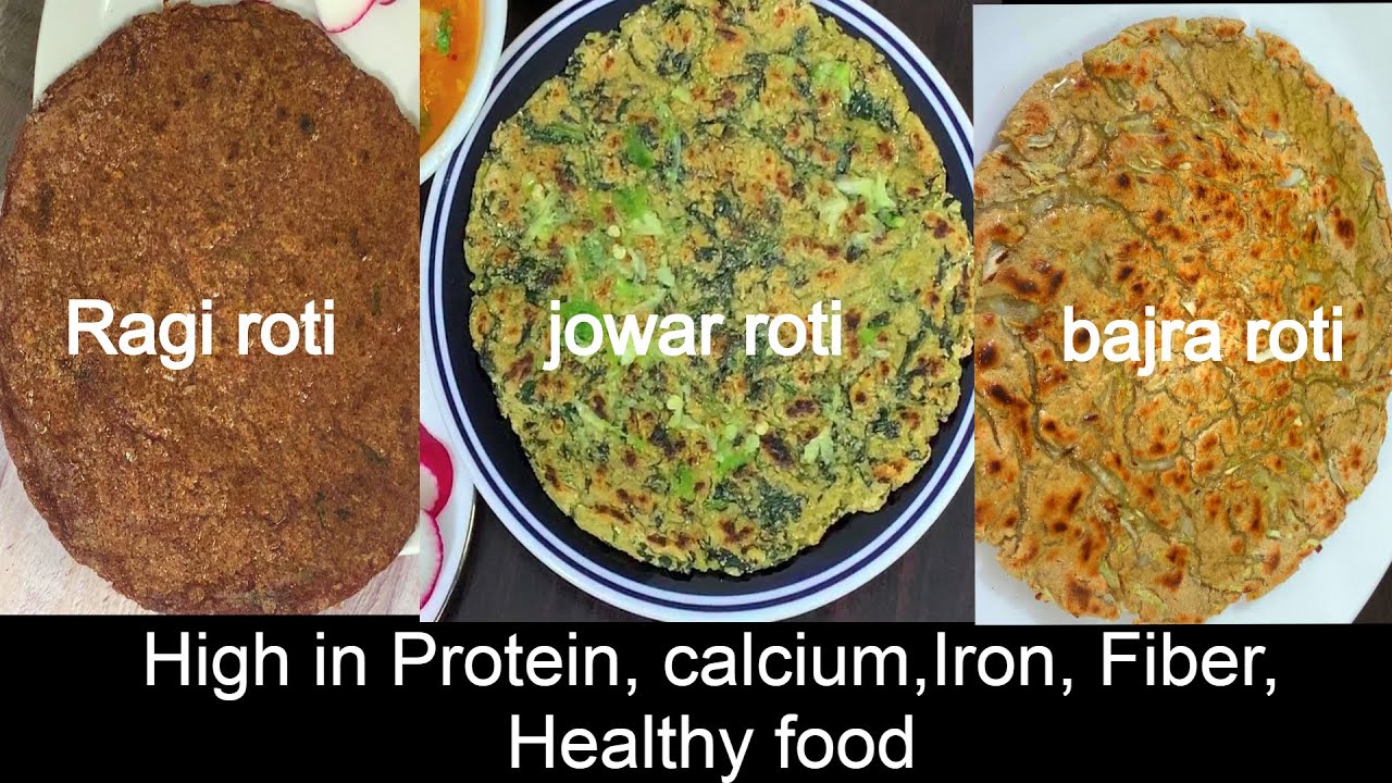 THE BEST ROTI recipe | Nachni, Jowar, Bajra roti recipe | Three amazing Roti recipes for Good Health