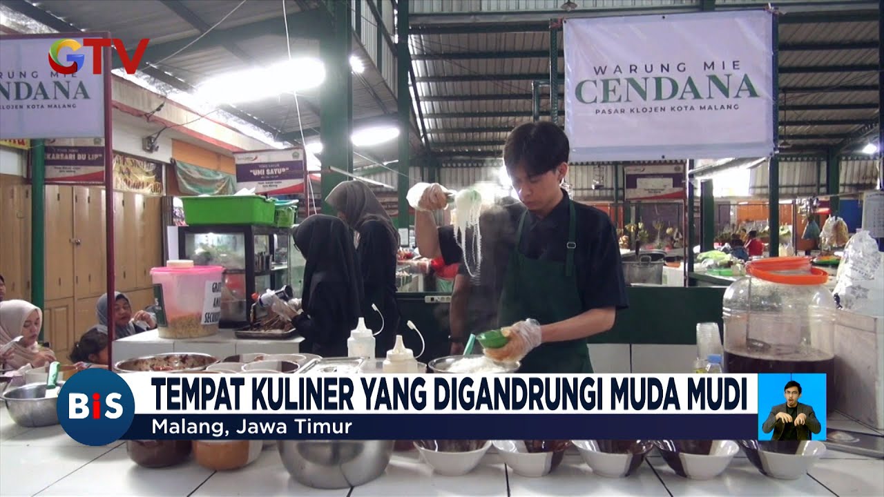 Menikmati Kuliner Viral Mie Cendana di Pasar Klojen Malang - BIS 05/07