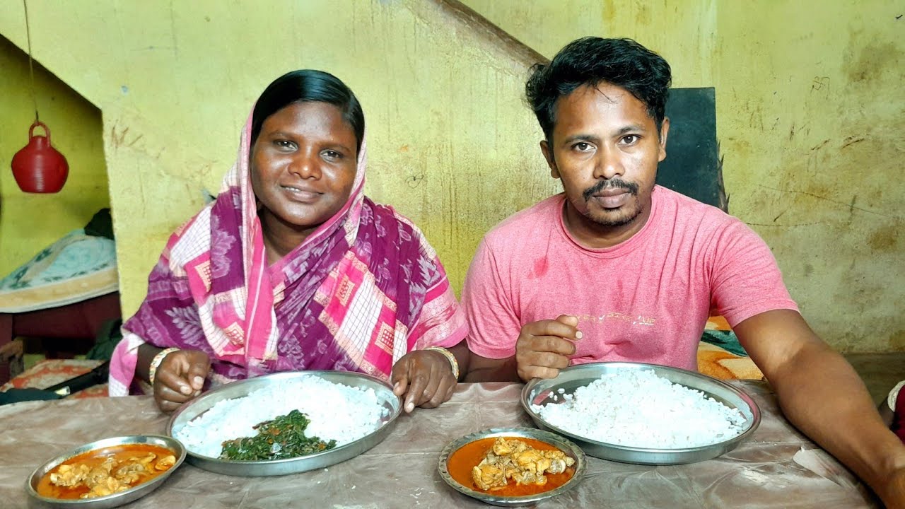 Chicken Rice | Denner Eating | Village Adivasi Family 
