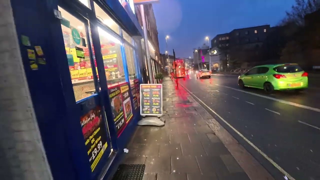 Walking in the rain - London