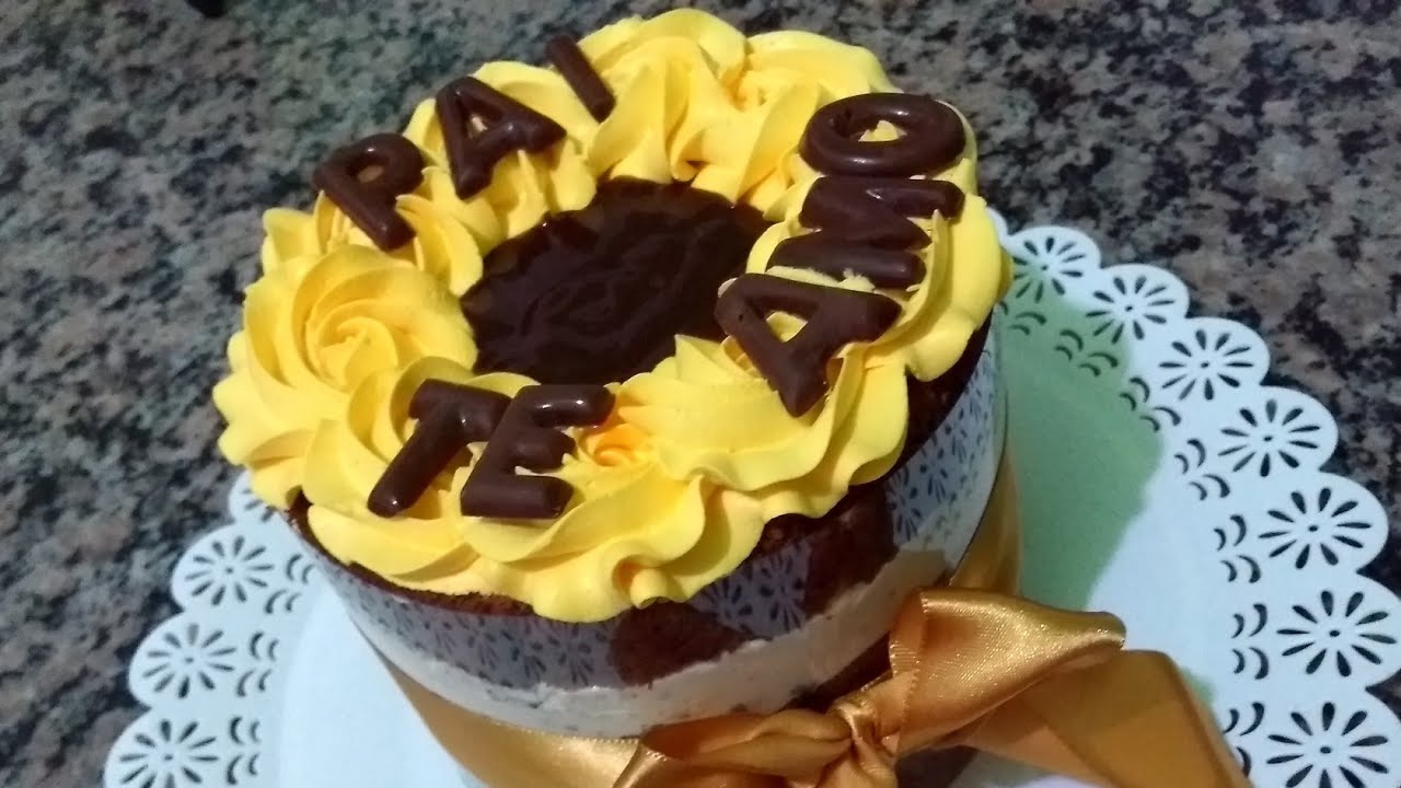 Bolo de dia dos pais, montado no Acetato