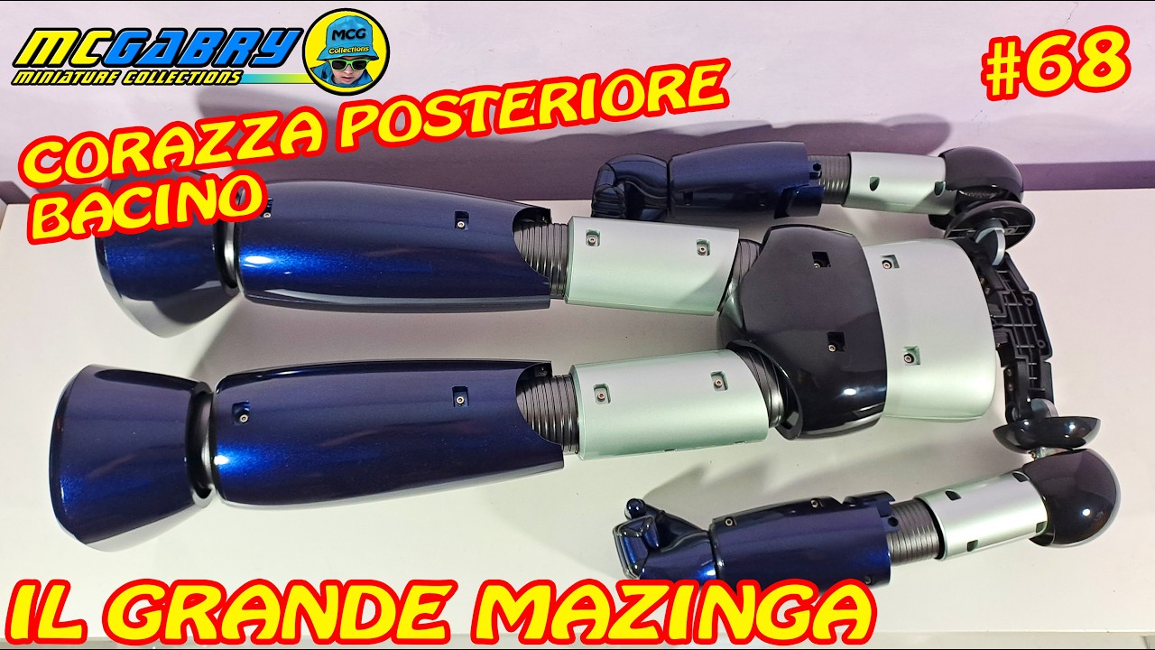 GRANDE MAZINGA HACHETTE N.68: ASSEMBLAGGIO POSTERIORE DELLA CORAZZA DELL'ADDOME - MODELLISMO