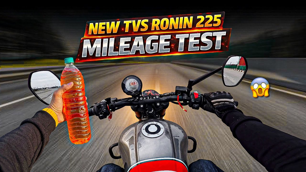 New TVS Ronin 225 High Speed Mileage test 😍| 2026 Ronin 1L Mileage test |