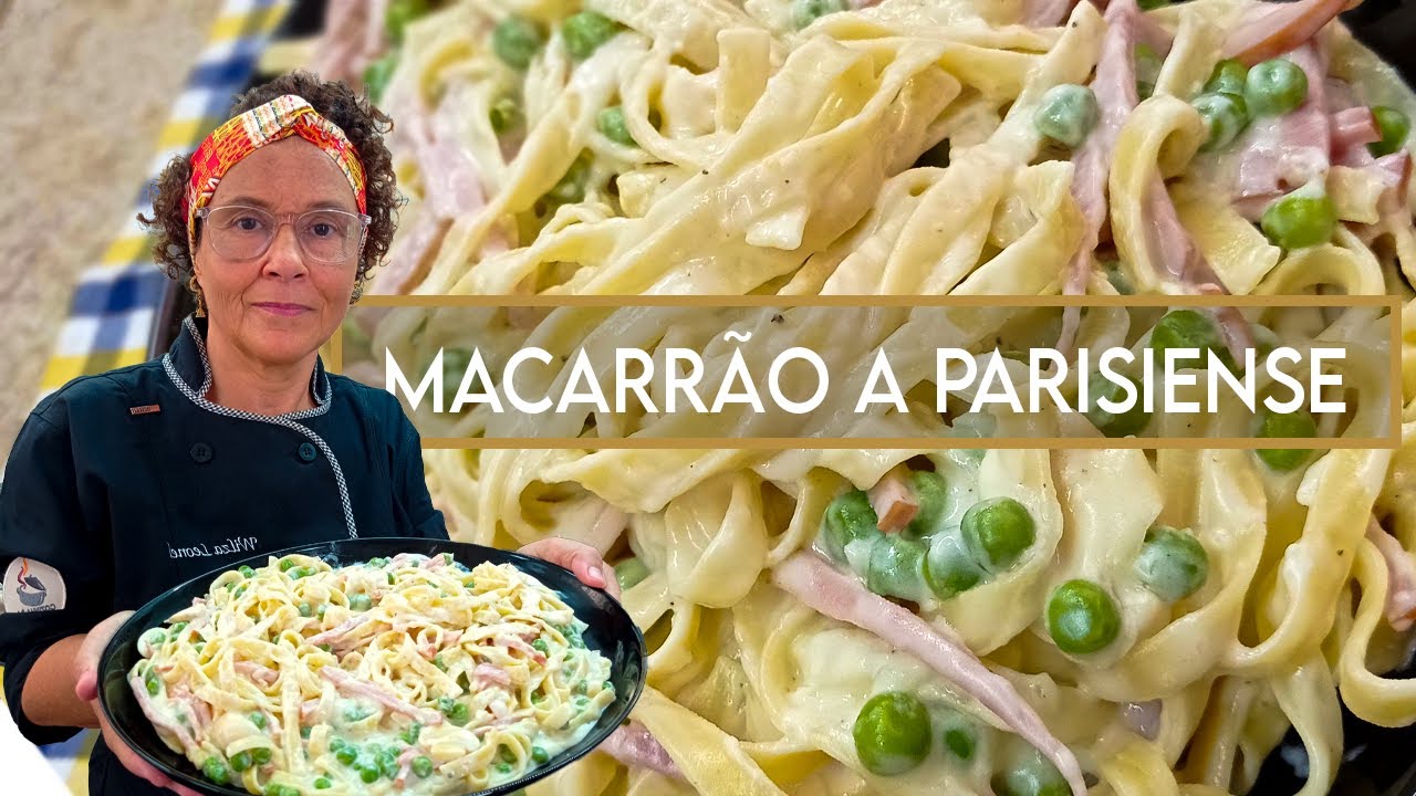 Macarrão com molho à parisiense cremoso!!!