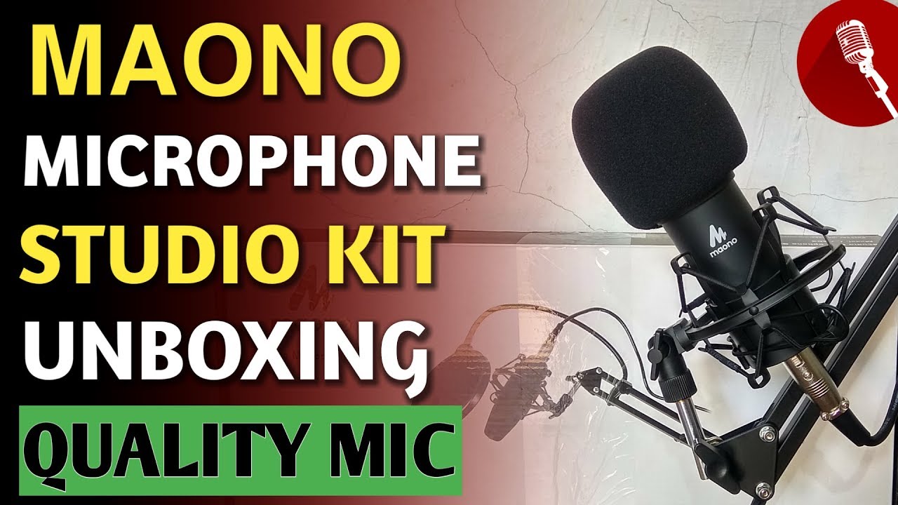 Maono AU-A03 Microphone Kit-Unboxing And Review | Maono studio condenser microphone Set AU-A03