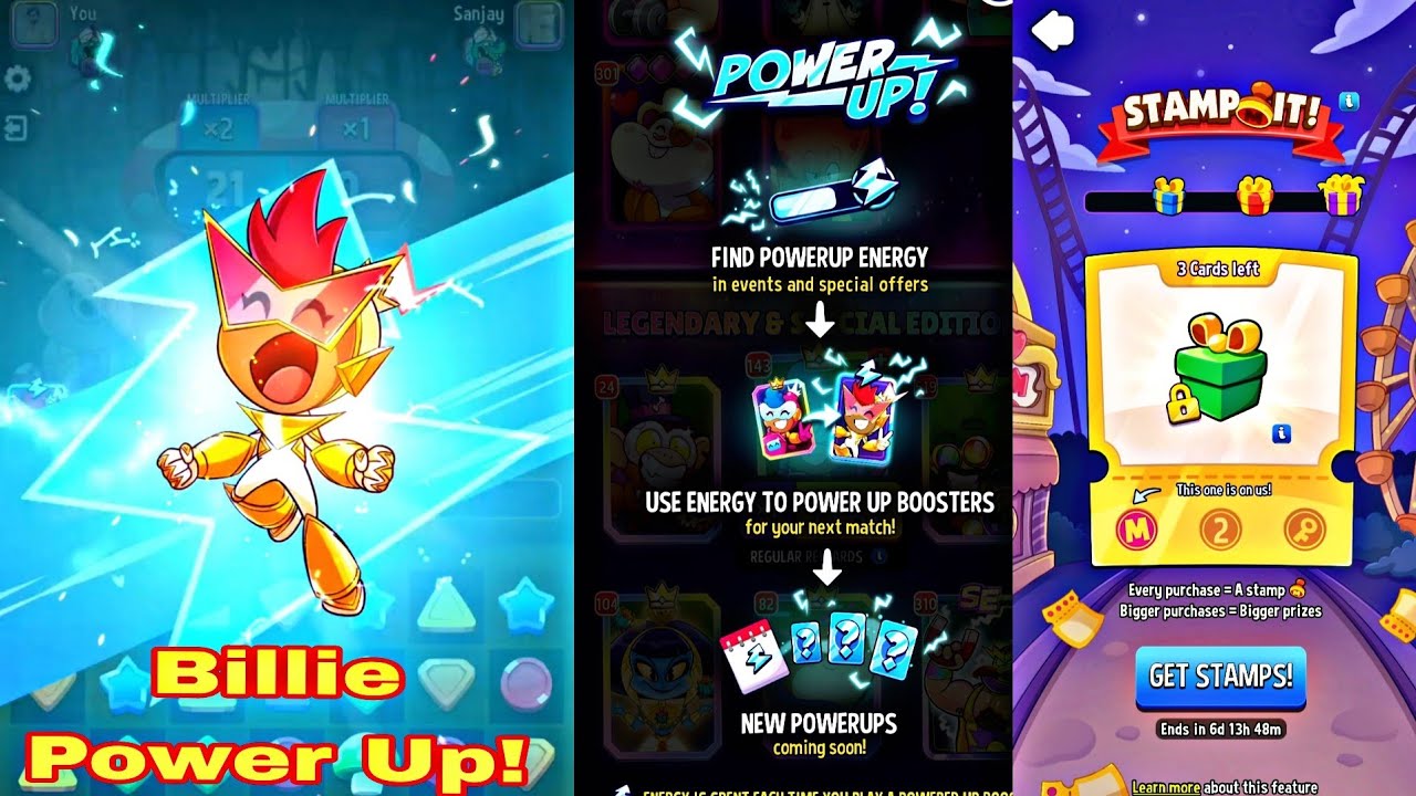 Power Up Billies boom new update | match masters | billie boon power 